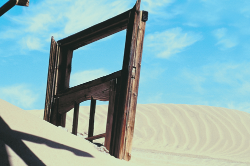 door in desert